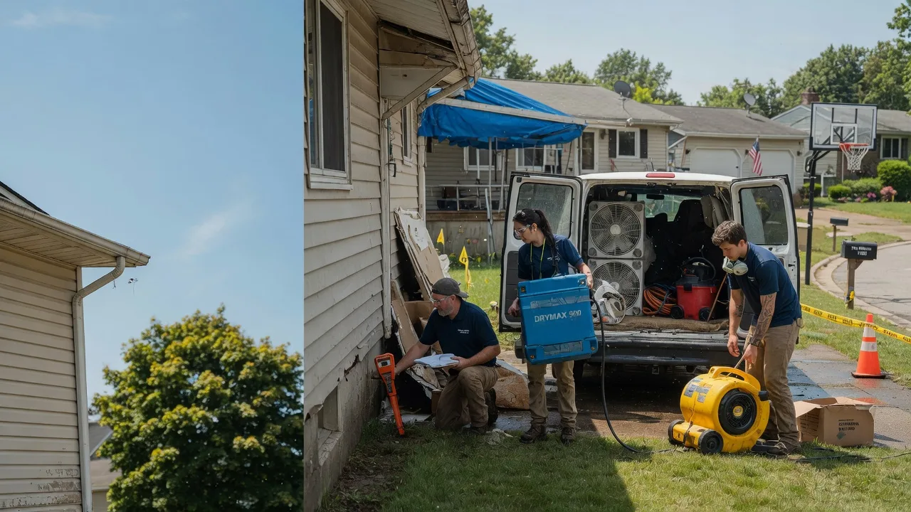 Ceiling Leak Cleanup in Dousman, WI near me
