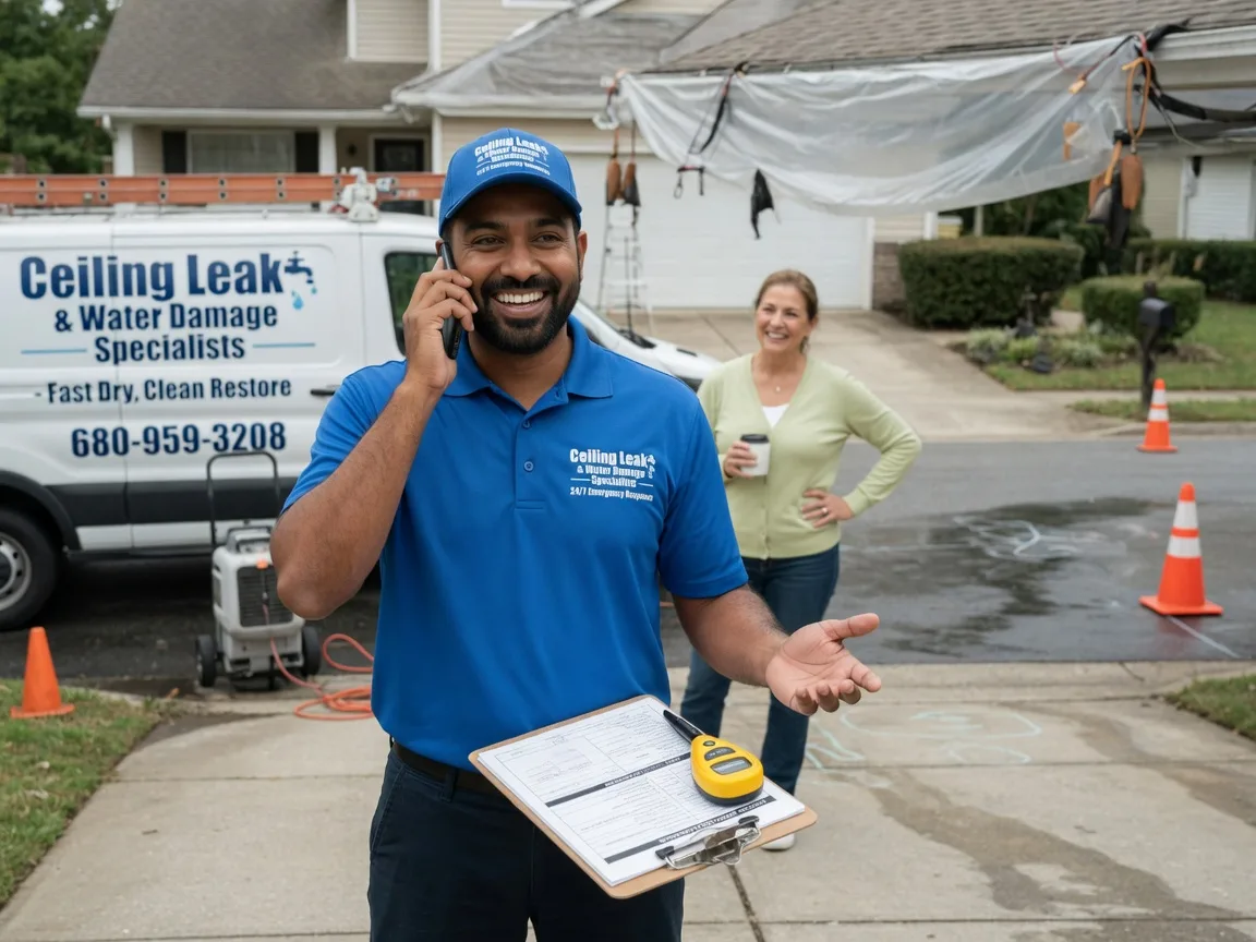 Ceiling Leak Cleanup Dousman, WI FAQs